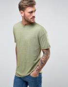 Only & Sons T-shirt With Drop Shoulder - Green