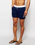 Native Youth Swim Shorts With Contrast Waistband - Navy