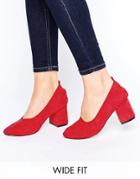 Asos Simone Wide Fit Heels - Red