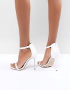 New Look Stud Minimal High Sandal - White