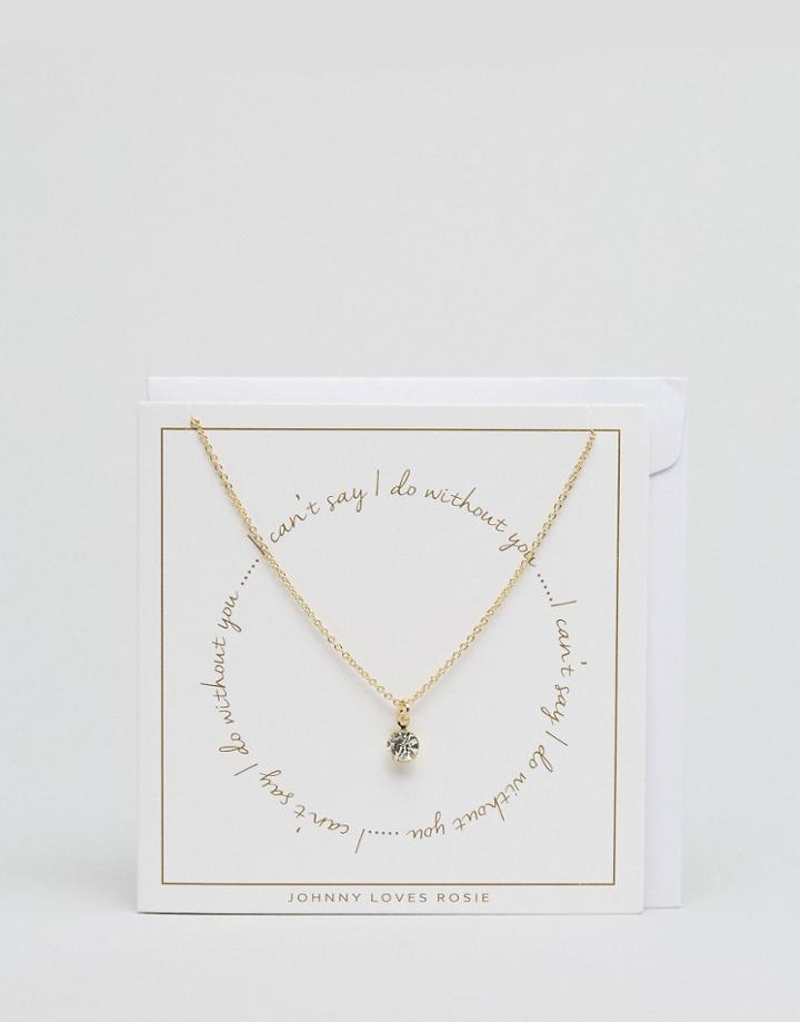 Johnny Loves Rosie Bridesmaid 'i Can't Say I Do Without You' Bracelet Gift - Silver