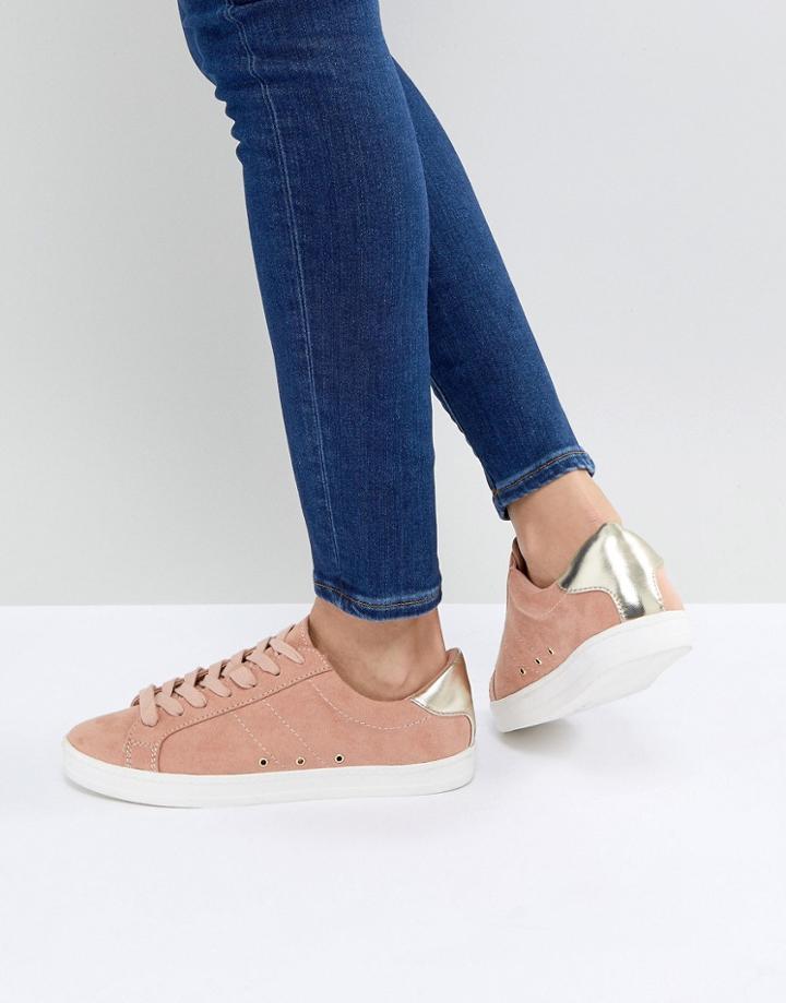 Asos Delina Lace Up Sneakers - Orange
