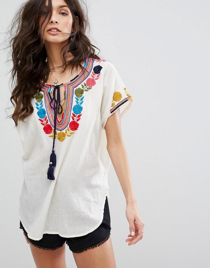 Star Mela Lani Embroidered Top - Multi