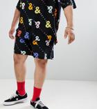 Asos Design X Glaad & Plus Shorts Two-piece In Print - Black