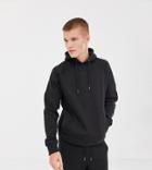 Another Influence Tall Ribbed Panel Overhead Hoodie-black