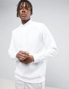 Adidas Originals La Pack Mesh Crewneck Sweatshirt In White Bk7697 - White