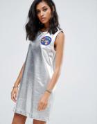 Love Moschino Astronaut Shift Dress - Silver