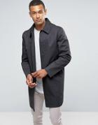 New Look Single Breasted Trench In Charcoal - Gray