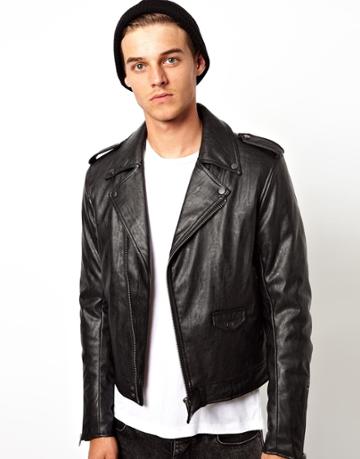 Asos Faux Leather Biker Jacket