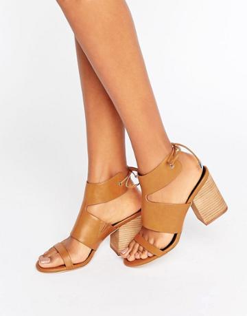 Asos Timing Heeled Sandals - Tan