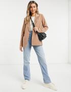 Vila Relaxed Blazer In Camel-red