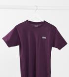 Vans Left Chest Logo Tee In Purple Exclusive At Asos