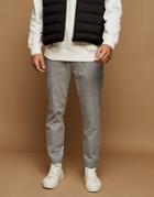 Topman Stripe Skinny Sweatpants In Gray And White-grey