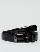 Peter Werth Patent Leather Belt In Black - Black