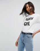 Hips & Hair Fashion Gurl T-shirt - White