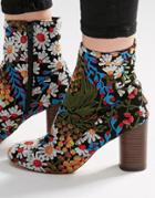 Asos Emilia Jacquard Ankle Boots - Multi