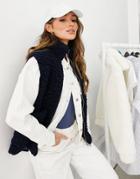 Whistles Fleece Vest With Double Zip In Navy