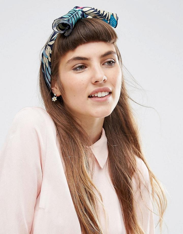 Asos Vintage Satin Turban Headband - Multi