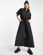 Inwear Yachi Wide Leg Relaxed Jumpsuit In Black