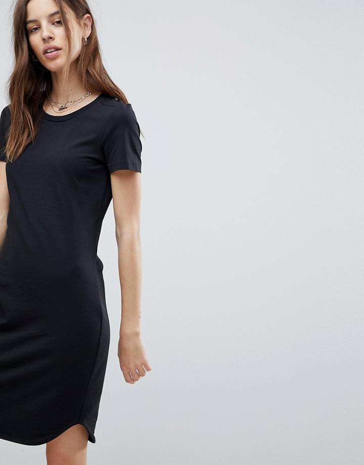 Noisy May T-shirt Bodycon Dress - Black