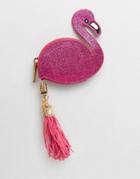 Skinnydip Flamingo Coin Purse With Tassel - Pink