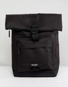 Nicce Rolltop Backpack In Black - Black