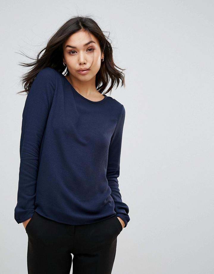 Vero Moda Long Sleeve T-shirt - Navy
