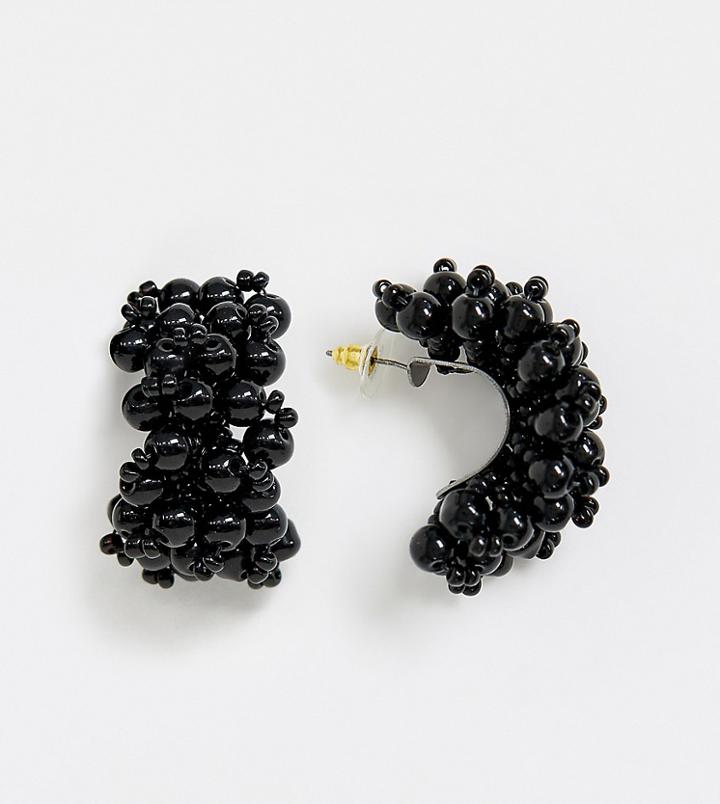 Mango Beaded Earrings In Black