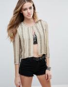 Raga Eleanor Embellished Jacket - Cream