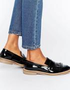 Asos Manning Premium Leather Loafers - Black