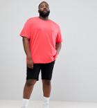 Jacamo Plus Crew Neck T-shirt In Orange - Orange