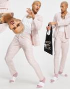 Asos Design Super Skinny Soft Tailored Suit Jacket In Pink Tartan