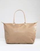 Mi-pac Faux Tumbled Leather Weekender - Beige