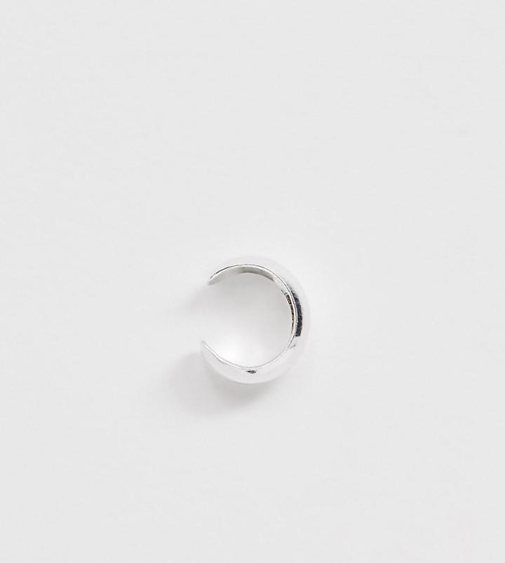 Asos Design Sterling Silver Minimal Ear Cuff - Gold