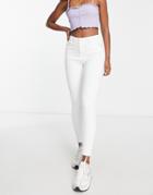 Miss Selfridge Emily High Waist Ankle Grazer Skinny Jeans In White