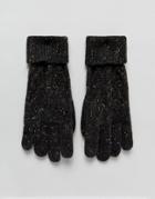 Boardmans Tom Knitted Cable Gloves - Gray