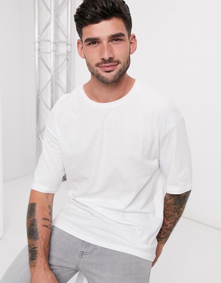 Jack & Jones Originals Oversize T-shirt In White