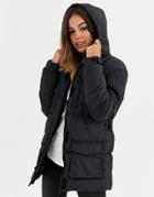 Brave Soul Tayla Belted Padded Coat-black