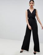 Unqie 21 Sleeveless Jumpsuit With Belt - Black