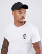 Gym King Muscle T-shirt In White With Logo - White