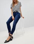 Jdy Jeans With Ankle Zip - Blue