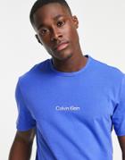 Calvin Klein Lounge Logo T-shirt In Blue