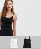 Lindex Organic Cotton Nursing 2 Pack Camisole-multi