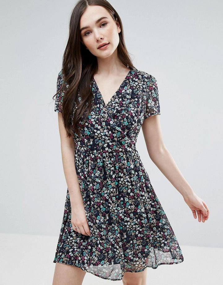 Pussycat London Floral Print Skater Dress - Multi