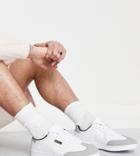Ben Sherman Wide Fit Lace Up Contrast Sneakers In White And Gray