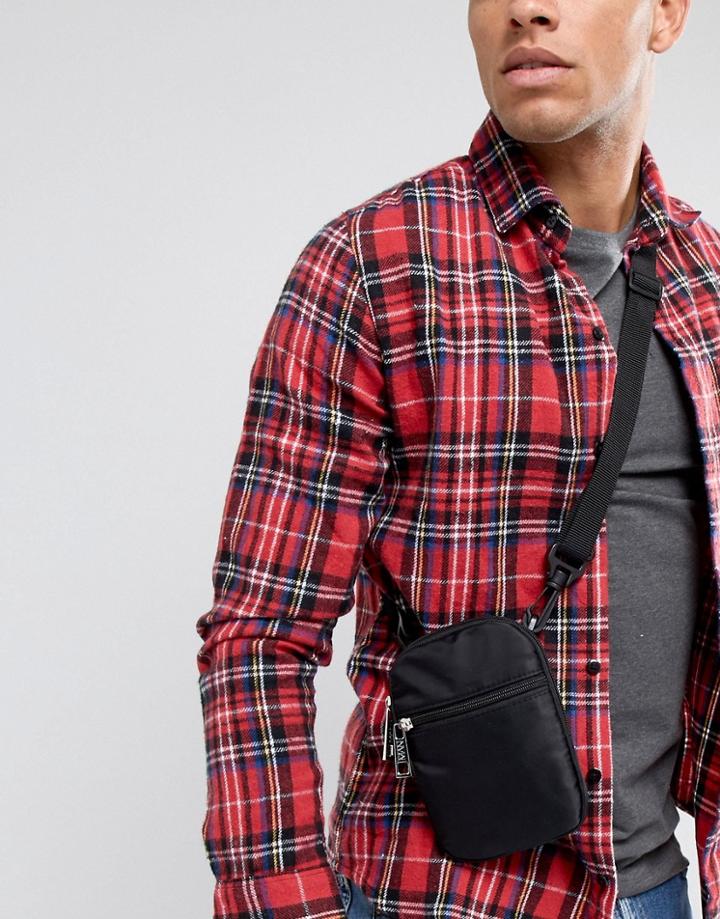 Boohooman Cross Body Bag In Black - Black