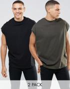 Asos Super Oversized T-shirt 2 Pack - Multi