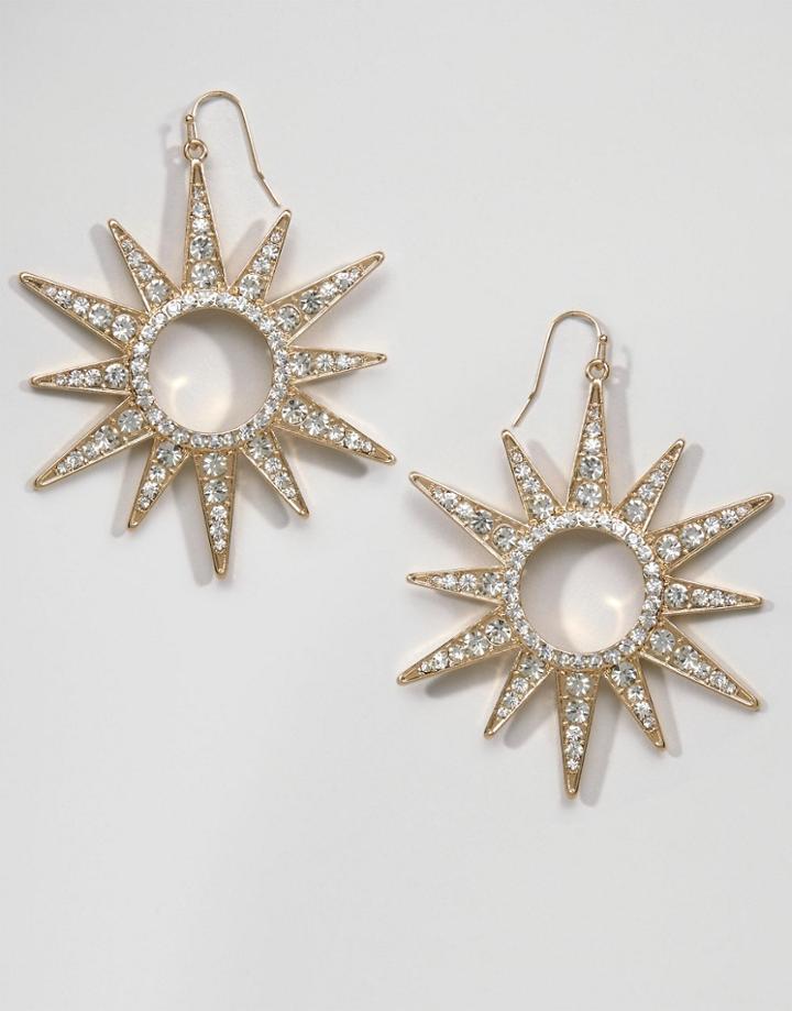Cara Ny Star Drop Earrings - Gold