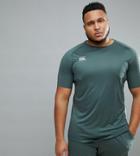 Canterbury Plus Vapordri T-shirt In Khaki Exclusive To Asos - Green