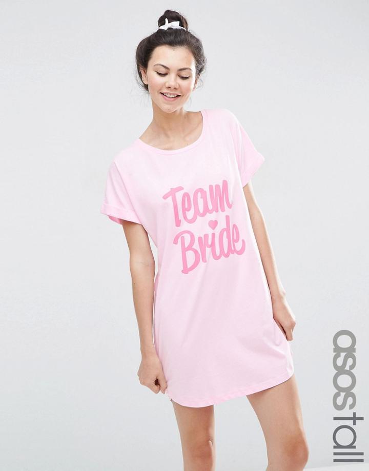 Asos Tall Bridal Team Bride Oversized Tee - Multi